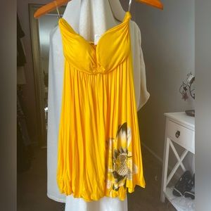 Brand New Cute Yellow Summer Dress